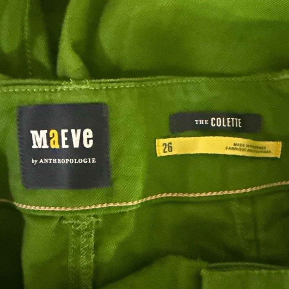 Maeve Anthropologie Wide Leg Cropped Pants Size 26 - Picture 5 of 6